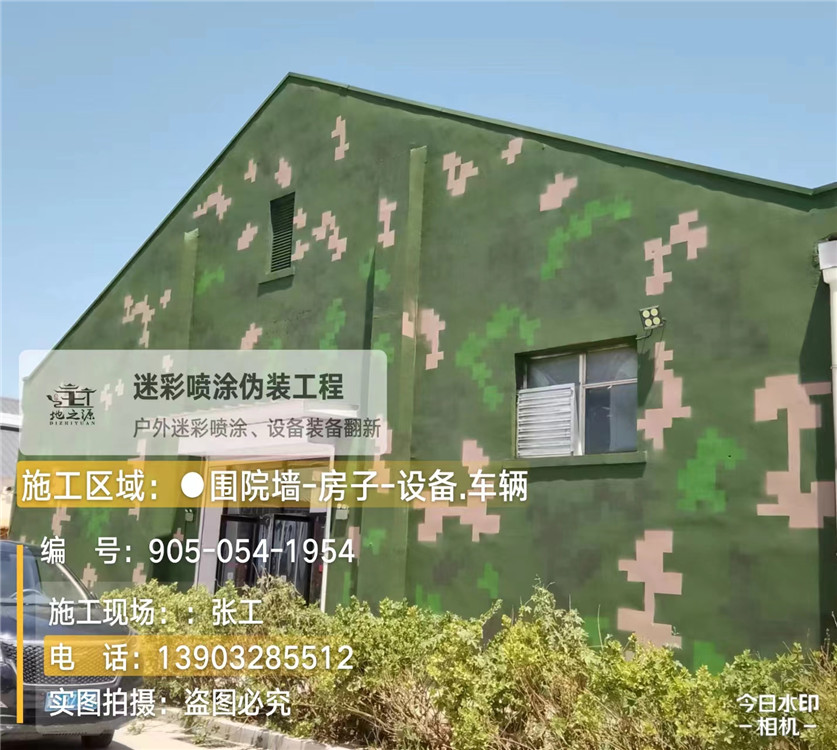 洛阳外墙数码迷彩漆施工报价清单(100㎡标准墙面测算)